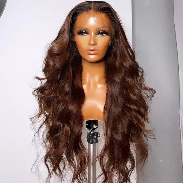 Indian Double Drawn Glueless Lacefrontal Body Wave Wig